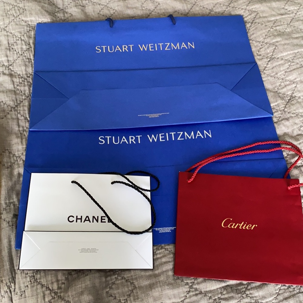 Stuart Weitzman chanel cartier bags